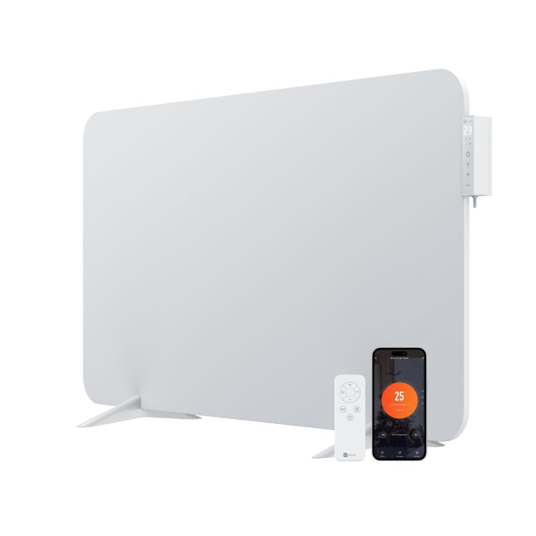 Hybrid Infrarotheizung 2000 W für Räume bis 30 qm Weiß Elektroheizung Raumheizung für Zuhause