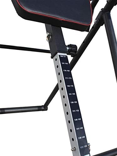 ECO Inversionstisch klappbar verstellbarer Schwerkrafttrainer Rücken 180 Grad Inversion Stahlrahmen bis 150 kg