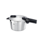 Vitaquick Premium Schnellkochtopf 4,5 L 22 cm mit Einsatz Edelstahl 2 Garstufen Induktion