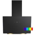 Dunstabzugshaube 60 cm bunte Beleuchtung Umluft und Abluft leise Kopffreihaube Energieklasse A+ DU 7611 G