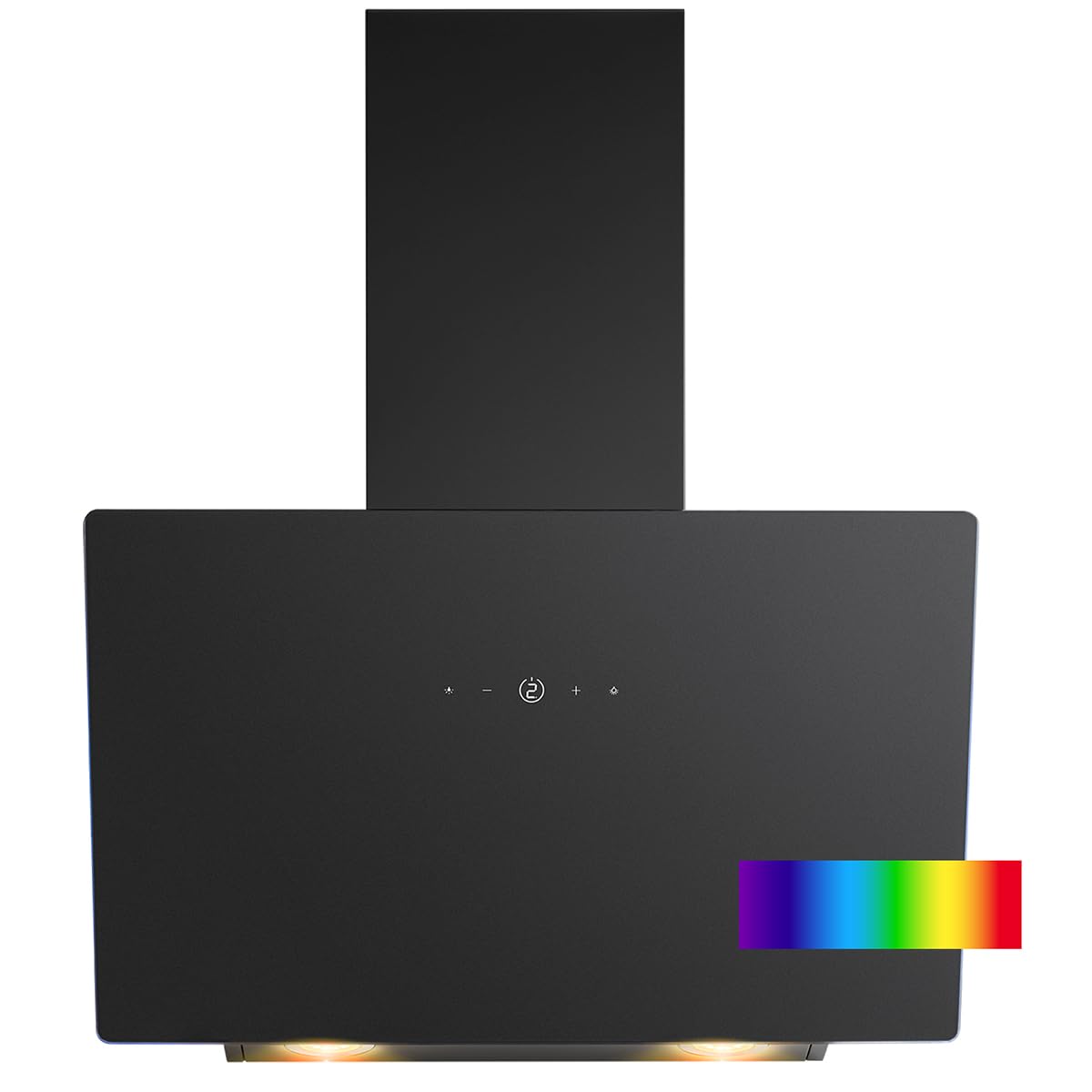 Dunstabzugshaube 60 cm bunte Beleuchtung Umluft und Abluft leise Kopffreihaube Energieklasse A+ DU 7611 G