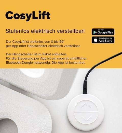 Lattenrost und Boxspringbett Add On Lift elektrisch verstellbar für Matratzen Betten mit Motor Handschalter