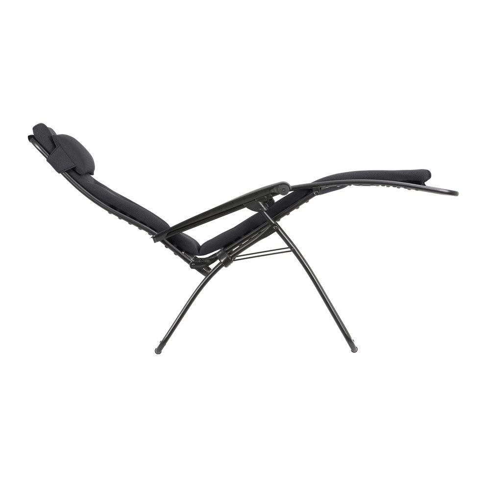 Gepolsterte Zero Gravity Relaxliege Garten Rsx Clip AirComfort Schwarz Acier LFM2058_6135 5 Jahre Garantie