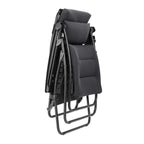 Gepolsterte Zero Gravity Relaxliege Garten Rsx Clip AirComfort Schwarz Acier LFM2058_6135 5 Jahre Garantie