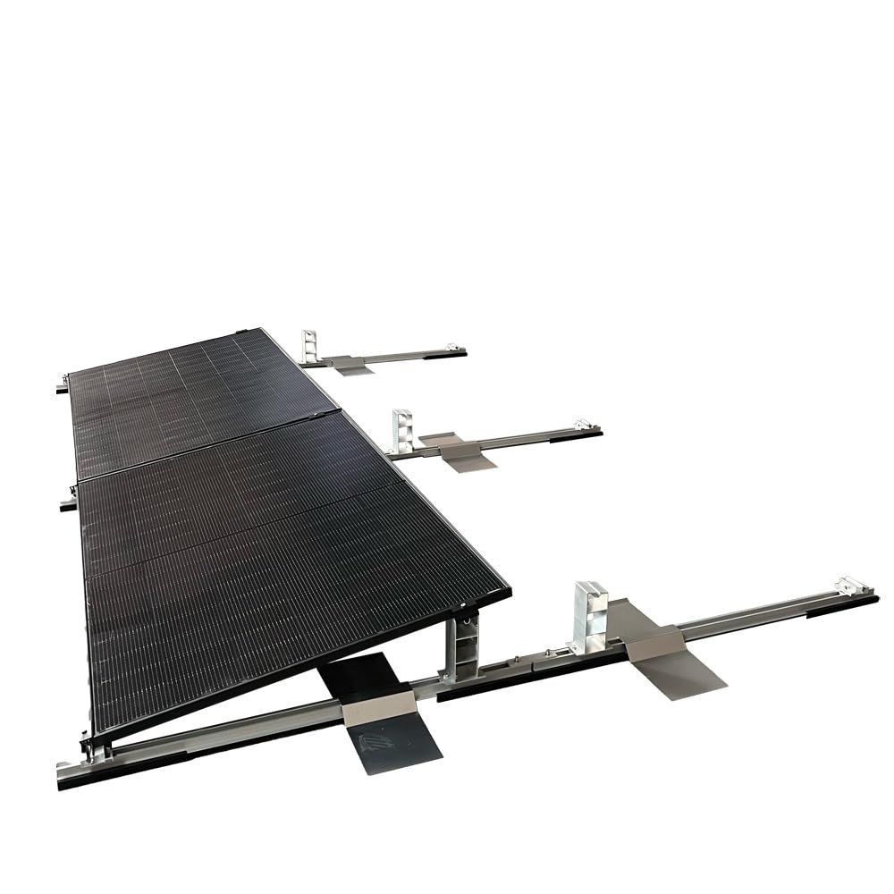 Solar Halterung Flachdach Ballast Montageset Dachbefestigung für 4 Solarmodule Photovoltaik