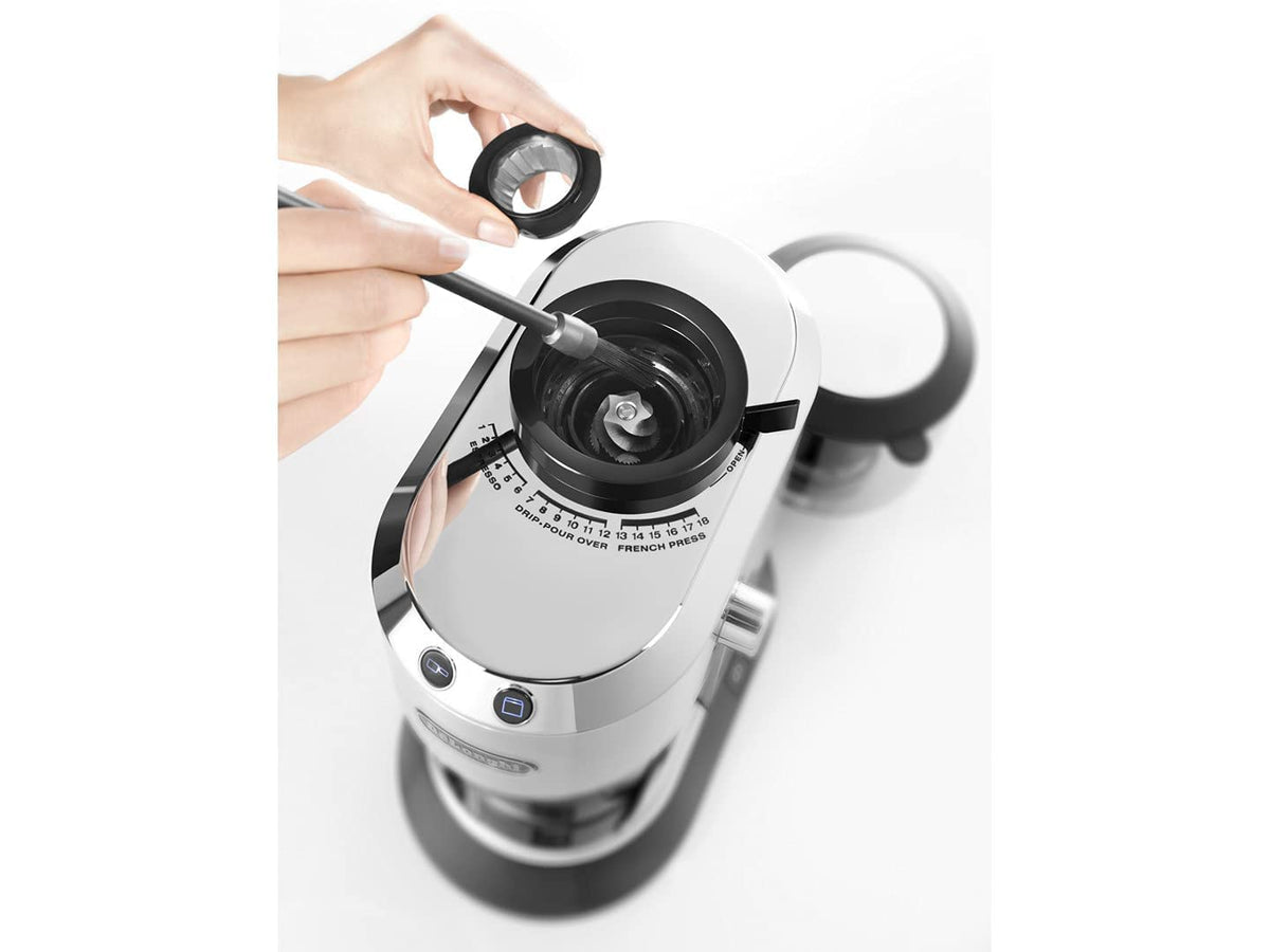 KG520.M Elektrische Kaffeemühle mit Kegelmahlwerk für Espresso Filterkaffee und Mokka kompakt