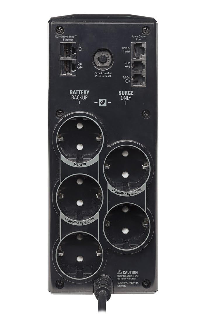 Back UPS PRO USV 900VA BR900G-GR 5 Schuko Stromsparfunktion Multifunktionsdisplay 150000 Euro Geräteschutz