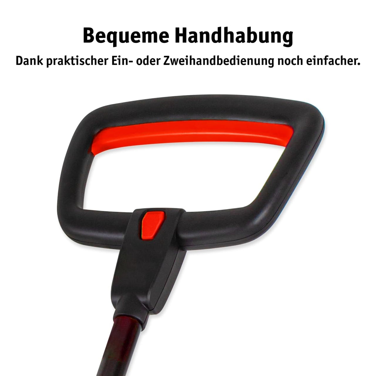 Akku Handrasenmäher 20V mit einstellbarer Schnitthöhe 25 bis 48 mm für präzisen Schnitt im Garten