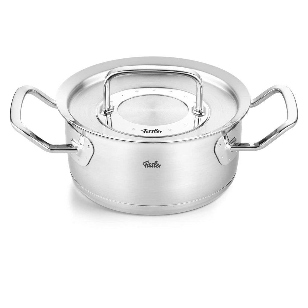 Original Profi Collection Edelstahl Kochtopfset 5 teilig mit Metall Deckel Induktion Gratis Edelstahlpflege