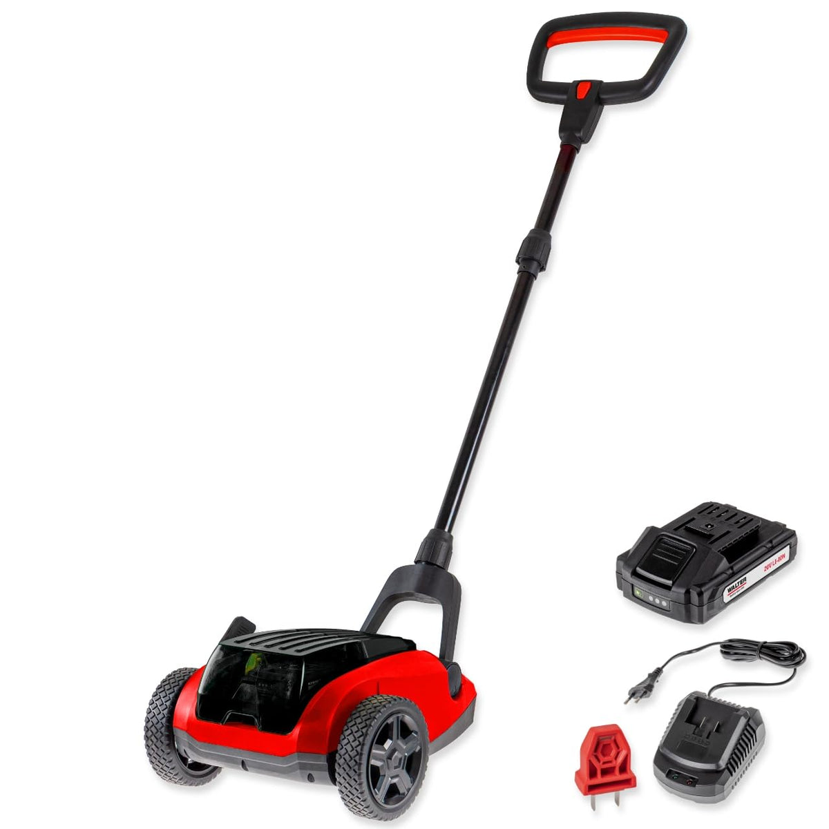 Akku Handrasenmäher 20V mit einstellbarer Schnitthöhe 25 bis 48 mm für präzisen Schnitt im Garten