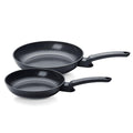 Ceratal Evo Classic 2er Pfannen Set 24 28 cm Orbitschwarz ohne PFAS PTFE CookStar Boden
