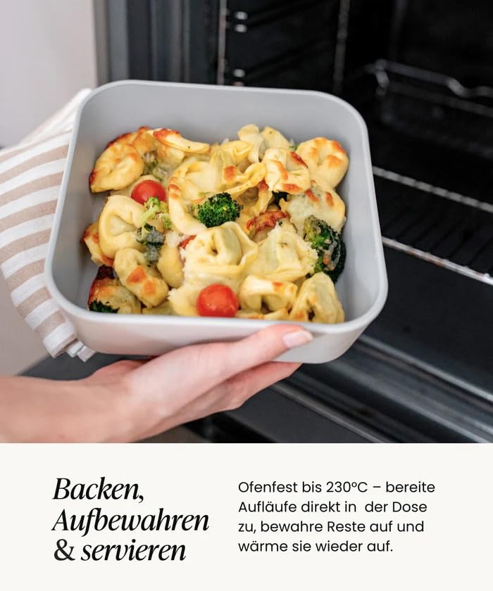 Frischhaltedosen Glas Set 8 teilig mit Deckel BPA frei luftdicht mikrowellengeeignet ofenfest für Meal Prep