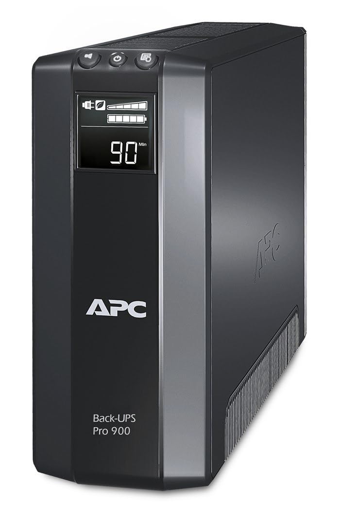 Back UPS PRO USV 900VA BR900G-GR 5 Schuko Stromsparfunktion Multifunktionsdisplay 150000 Euro Geräteschutz