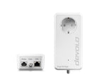 Giga Bridge Koaxial Set Netzwerklösung zum Verbinden von ONT und Router inklusive Kabel Weiß 07114