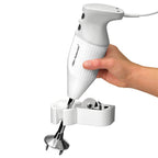 Stabmixer 90310 M 122 S weiß mit Zubehör 10000 bis 16000 Upm 140 Watt Ergonomisches Griffdesign Twinschalter