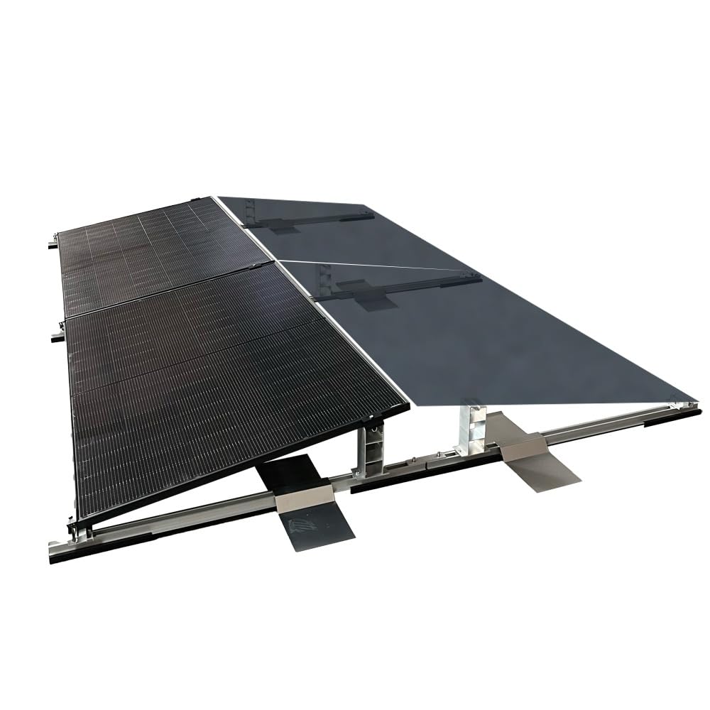 Solar Halterung Flachdach Ballast Montageset Dachbefestigung für 4 Solarmodule Photovoltaik