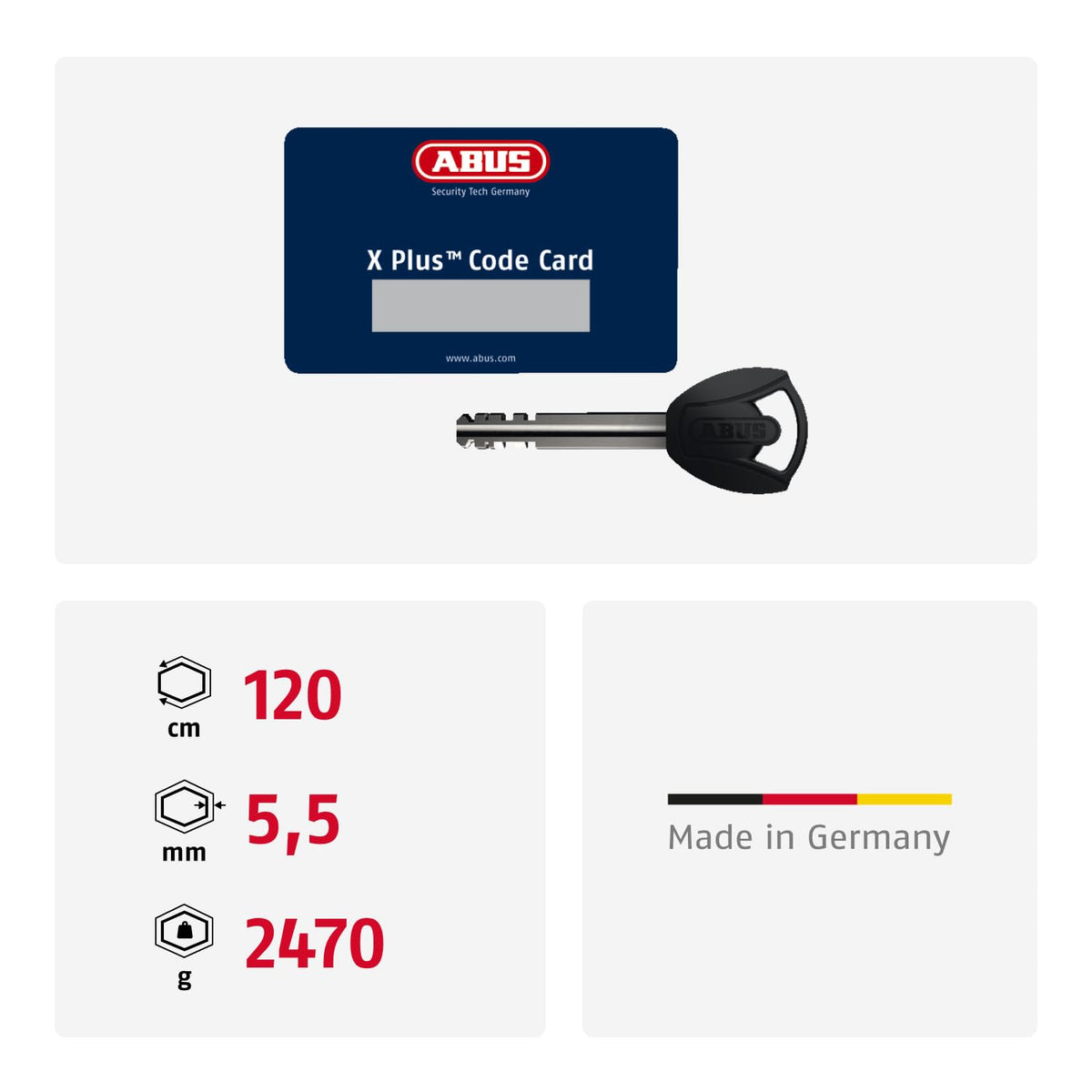 Fahrrad Faltschloss Bordo Granit 6500K SH Schlosshalter mit XPlus Zylinder Sicherheitslevel 15 120 cm Schwarz