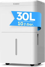 Luftentfeuchter 30L xWolei für Räume bis 245m³ 90m² 40dB mit Ablaufschlauch Filter Timer 10 Jahre Garantie