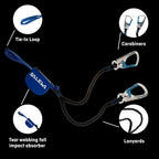 Klettersteig Komplettset Attac Evo Toxo 3.0 für sicheres Klettern mit Karabinern und Bandfalldämpfer