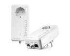 Giga Bridge Koaxial Set Netzwerklösung zum Verbinden von ONT und Router inklusive Kabel Weiß 07114