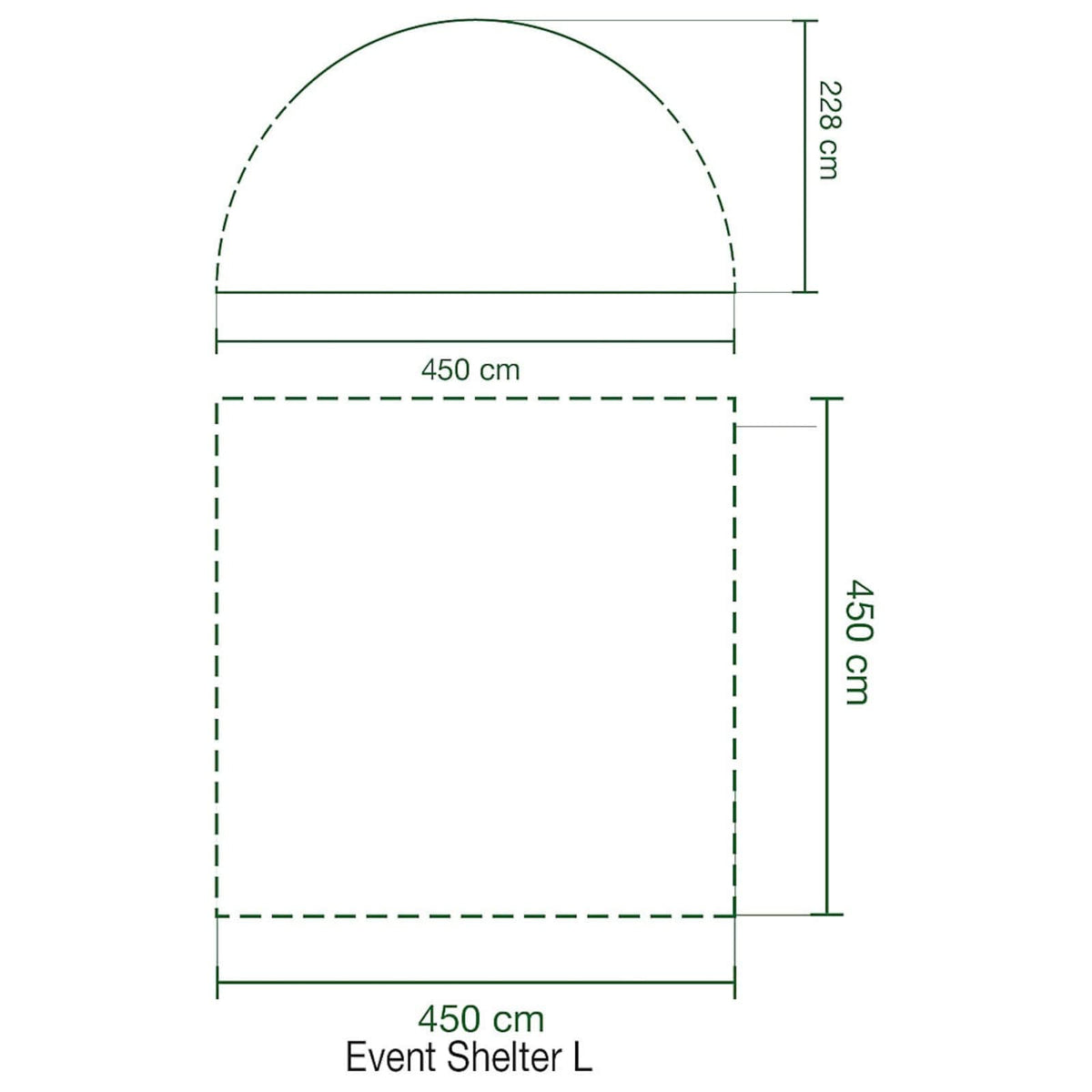 Event Shelter XL Pavillon extérieur grand abri résistant au vent et à la pluie pour camping et jardin