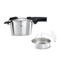 Vitaquick Premium Schnellkochtopf 4,5 L 22 cm mit Einsatz Edelstahl 2 Garstufen Induktion
