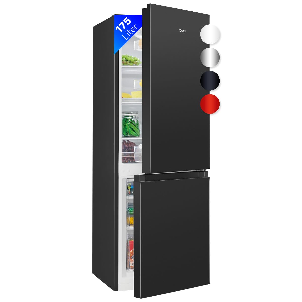 Kühlgefrierkombination 143cm 175L Energieklasse E leise 39 dB Türanschlag wechselbar KG 320.2 six