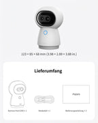4K Überwachungskamera Innen G350 UHD Dual Objektiv Kamera Hub für Smart Home Sicherheitssystem