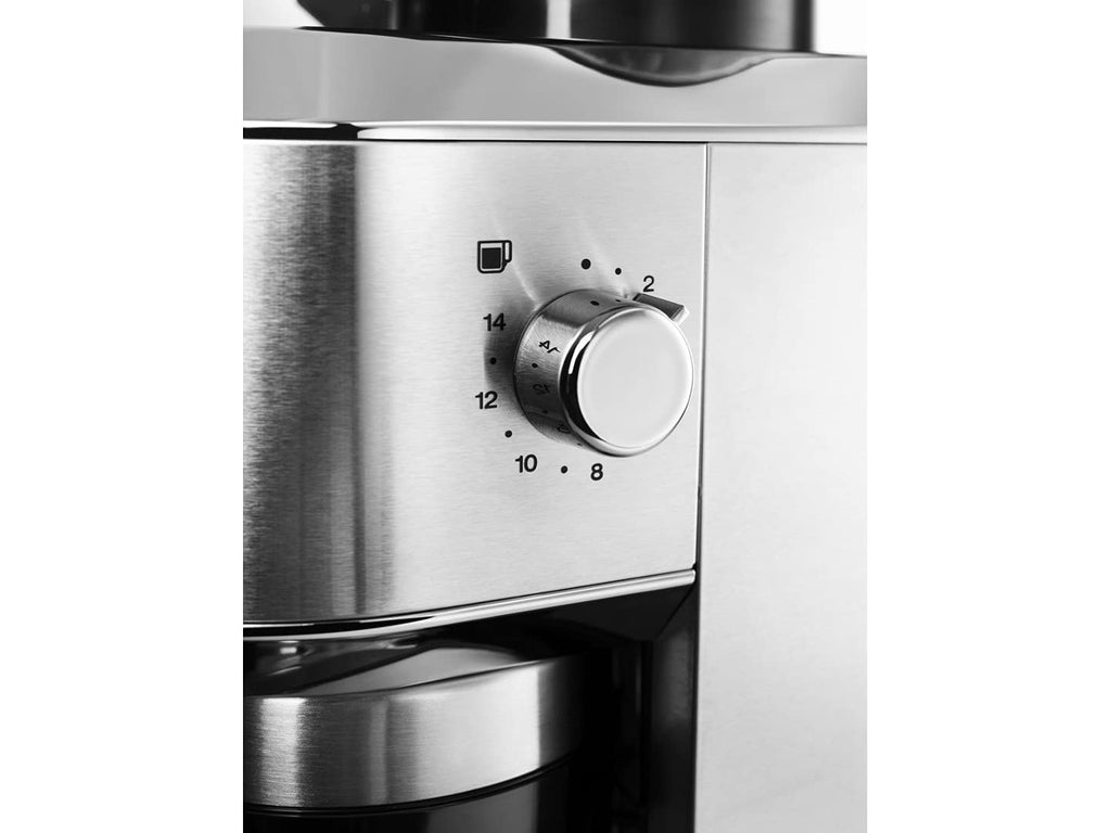 KG520.M Elektrische Kaffeemühle mit Kegelmahlwerk für Espresso Filterkaffee und Mokka kompakt