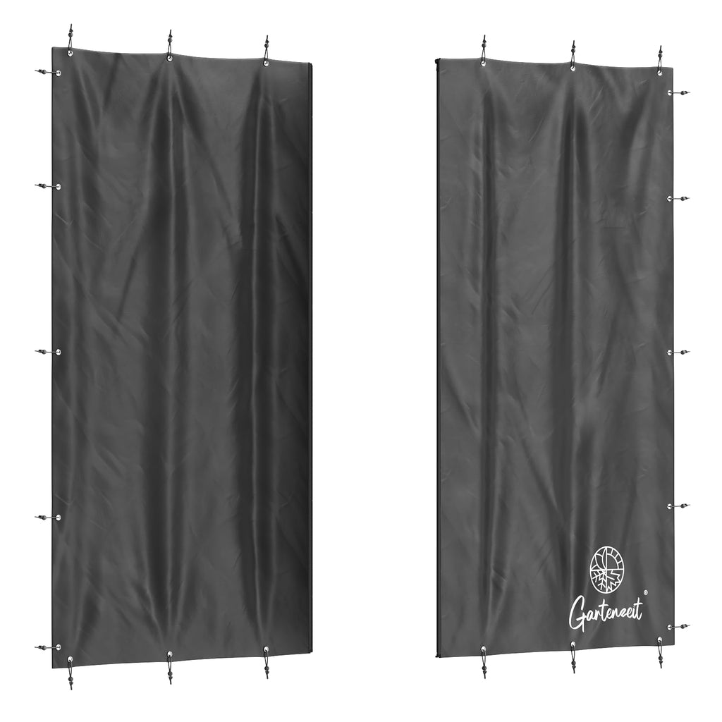 Kaminholzregal Außen XXXL 186x105x185cm 3,45m³ Metallrahmen 30x30mm Metalldach feuerverzinkt Wetterschutzplane