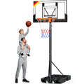 Basketballkorb Outdoor verstellbar 100 bis 305 cm mit Ständer bruchsichere Rückwand 2 wetterfeste Netze Kinder