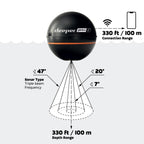 Smart Sonar Pro+ 2 Fischfinder Echolot mit Tiefenmesser und GPS Sender sowie gratis App Kajak Boot Eisangeln
