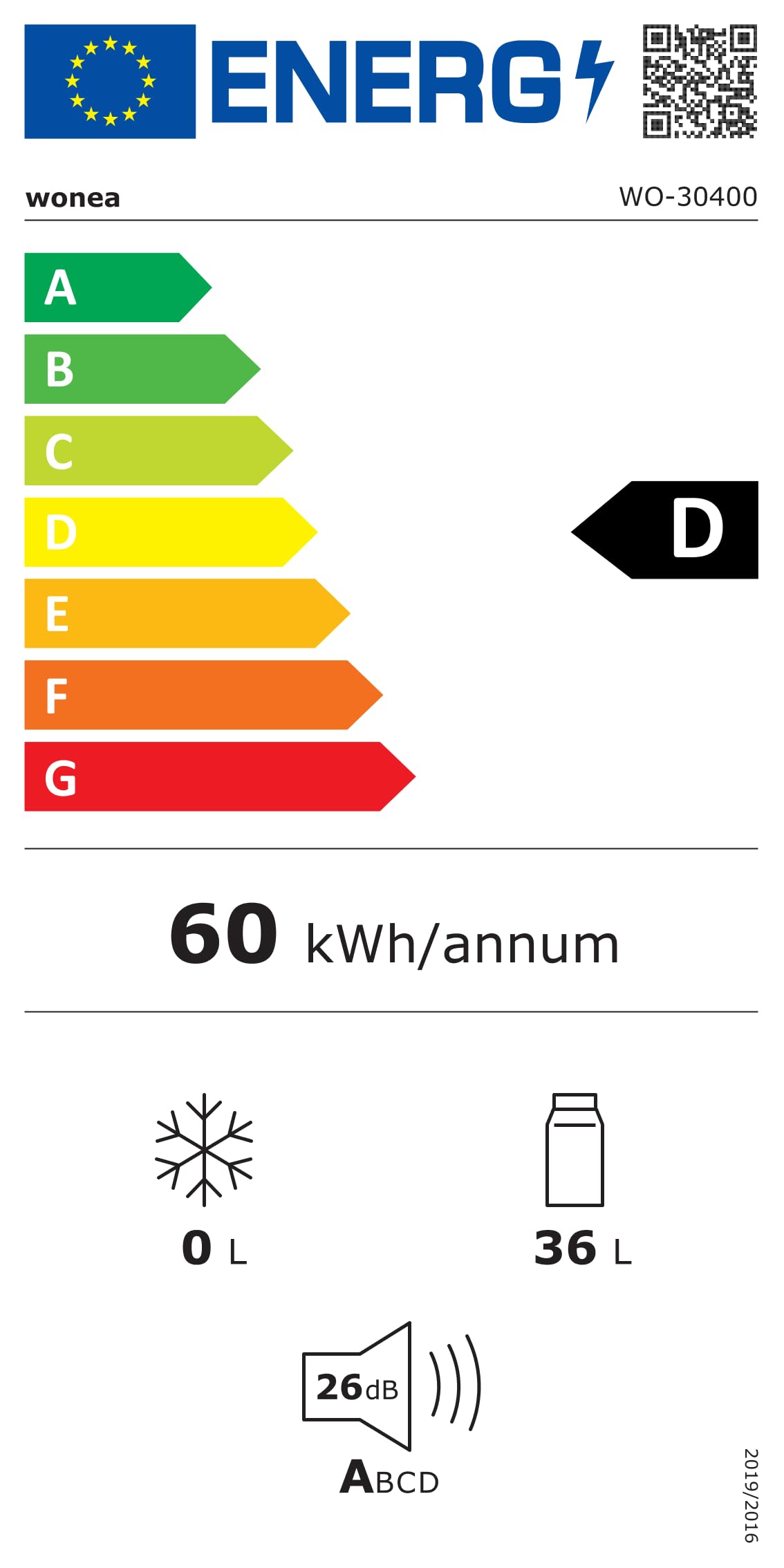 40 Liter Mini Kühlschrank lautlos geräuschlos Minibar mit Schloss 5°C bis 18°C Energieklasse D
