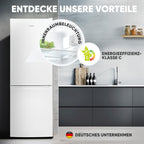 Kühlgefrierkombi 143cm Energieklasse C 173L 40 dB 3 Ablagen 2 Schubladen Türanschlag wechselbar KG 7359 weiß
