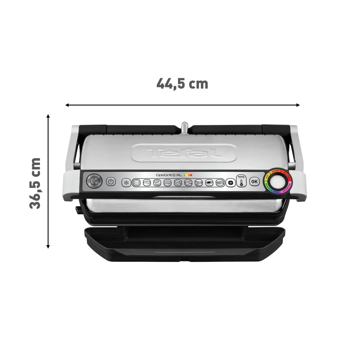 OptiGrill Plus XL Kontaktgrill elektrischer Tischgrill mit 9 Automatikprogrammen und manuellem Modus