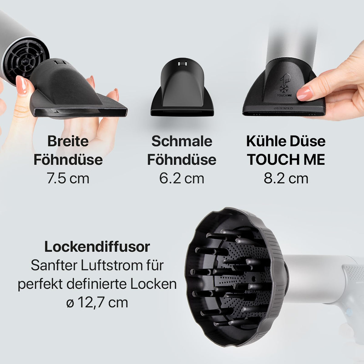 Sension AI Profi Haartrockner 2000W leistungsstark für schnelles Trocknen und Styling für Salon und Zuhause