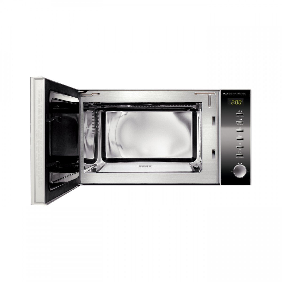 MG20 Ceramic Menu Mikrowelle mit Grillfunktion ohne Drehteller 1000 Watt für schnelles Erwärmen und Grillen
