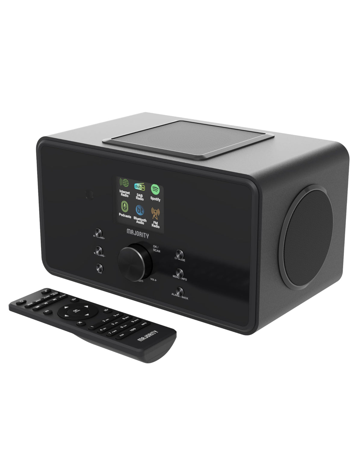 Bard Internetradio mit WLAN DAB+ UKW 2.1 100W Spotify Connect Digitalradio Stereo Musikstreaming
