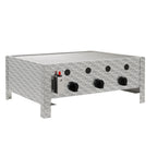 Edelstahl Gastrobräter 3 flammig B 64 x T 52 x H 27 cm Gastrogasgrill Wurstbrater Tischgrill Gastrogrill