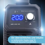 Elektrodenschweißgerät ARC 200 MD MMA E Hand bis 200 A Inverter Schweißgerät für Elektroden