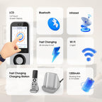 X2 Universal Fernbedienung mit Hub und Ladestation für TV Audio Streaming Smart Home Steuerung per App