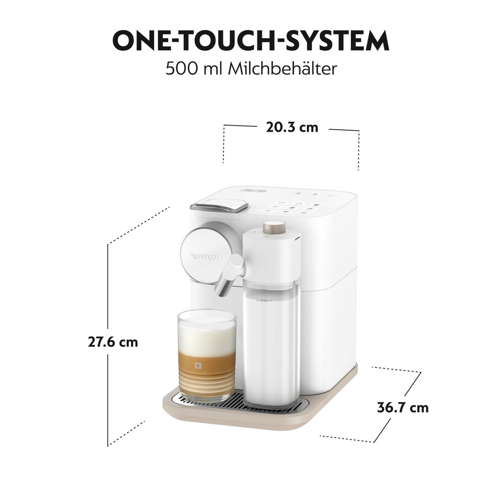 Gran Lat Automatic Coffee and Espresso Machine with Milk Frother and Capsule Coffee Maker for Home Office