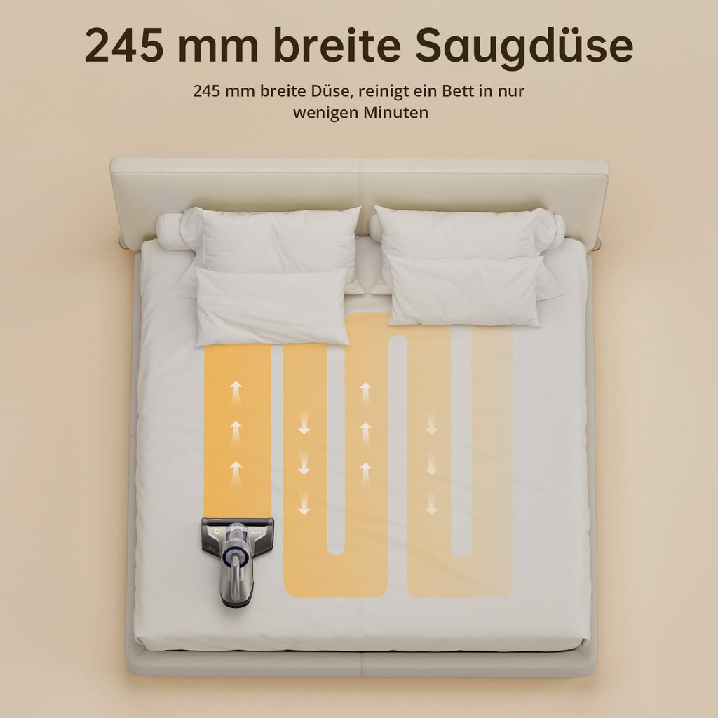 JV35 Milbensauger für Matratzen 700W UV C Licht Heißer Wind Doppelter Zyklon Matratzenreiniger für Betten Sofa