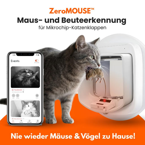 2.0 Katzenklappenerweiterung mit Mauserkennung für Beuteerkennung und Chiperkennung App Steuerung inklusive