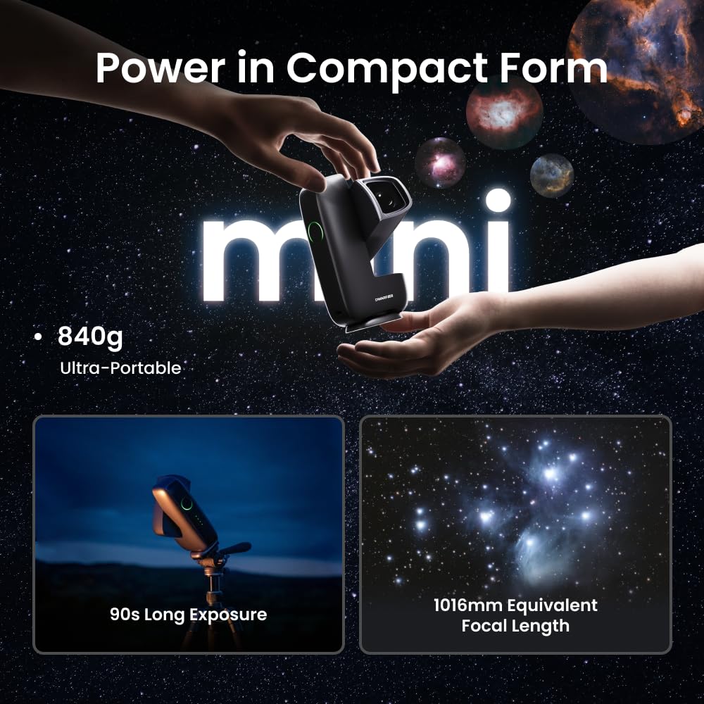 Dwarf Mini smartes Teleskop 840 g App Steuerung Astrofotografie für Reise und mobilen Einsatz