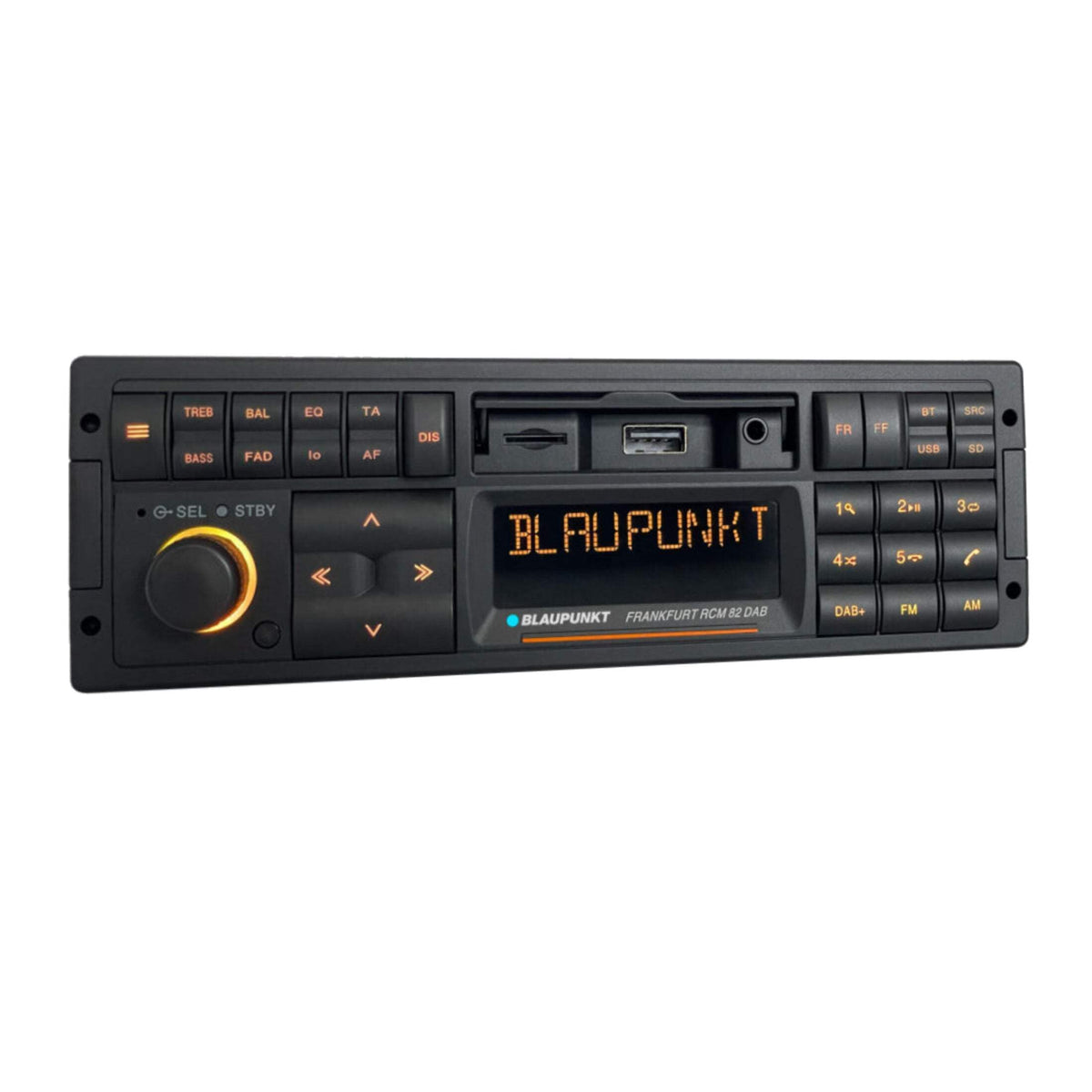 Frankfurt RCM 82 1 DIN Autoradio Youngtimer DAB+ Bluetooth Freisprecheinrichtung USB Aux SD Lenkrad FB 4x50W
