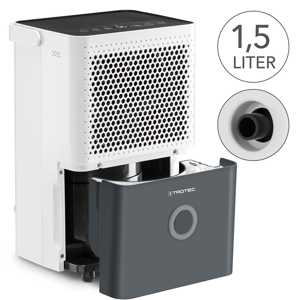 TTK 33 E Luftentfeuchter 14 L pro Tag für Räume bis 15 m² bzw 37 m³ ideal und leise für Wohnräume