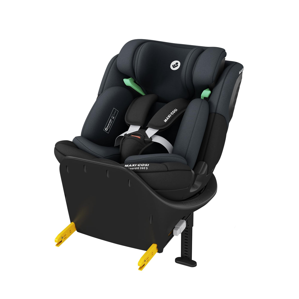 Emerald 360 S iSize Autositz 360 Grad drehbar 0 bis 12 Jahre 40 bis 150 cm 4 Liegepositionen G CELL Black