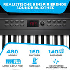 Recital Play 88 Tasten Digital Piano Keyboard Bundle für Anfänger und Fortgeschrittene mit Zubehör