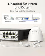 8 Kanal 4K PoE NVR Netzwerkvideorekorder Überwachungssystem RLN8-410 ohne HDD für 8 IP Kameras